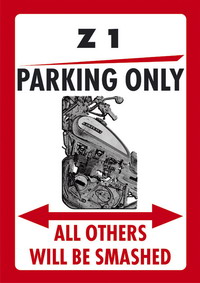 Z1 PARKING ONLY sign